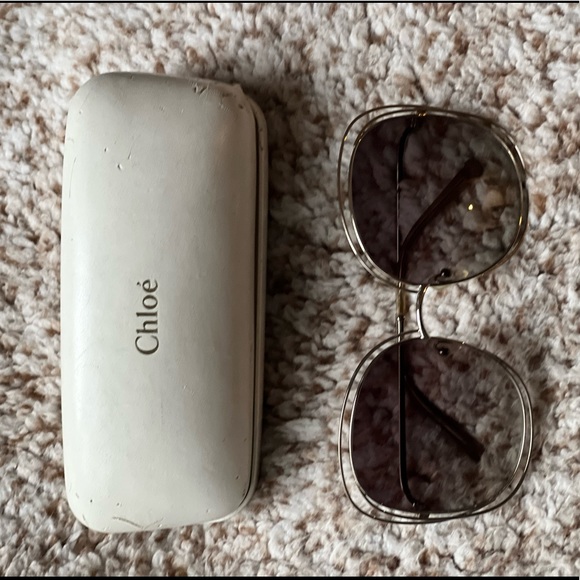 Chloe Sunglasses with case.